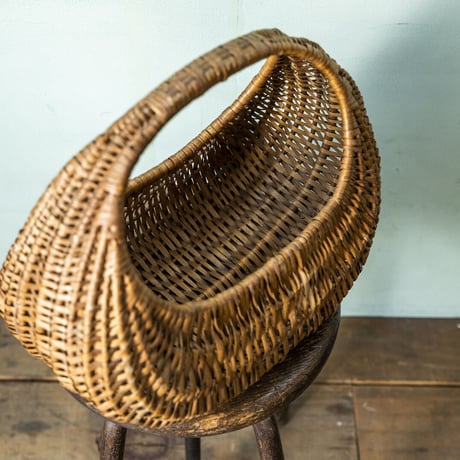 Panier｜05フランスアンティーク60年代  クロワッサン  パニエ M（60's vintage France)
