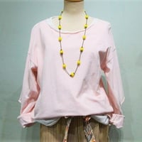 重ね着スウェットの2pset（NEW）Baby Pink