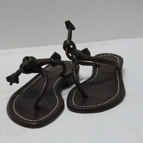 MARNIマルニ  茶色のレザーサンダル(USED）