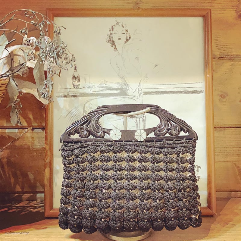Bag|希少!1960年代 かぎ針編みの小さなbag(60's vintage Bag|希少!1960年代 かぎ針編みの小さなbag(60's vintage