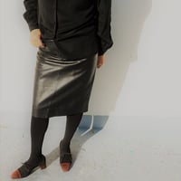 Wear｜1980年代 agnes b.ブラックレザースカート（80's vintage France）