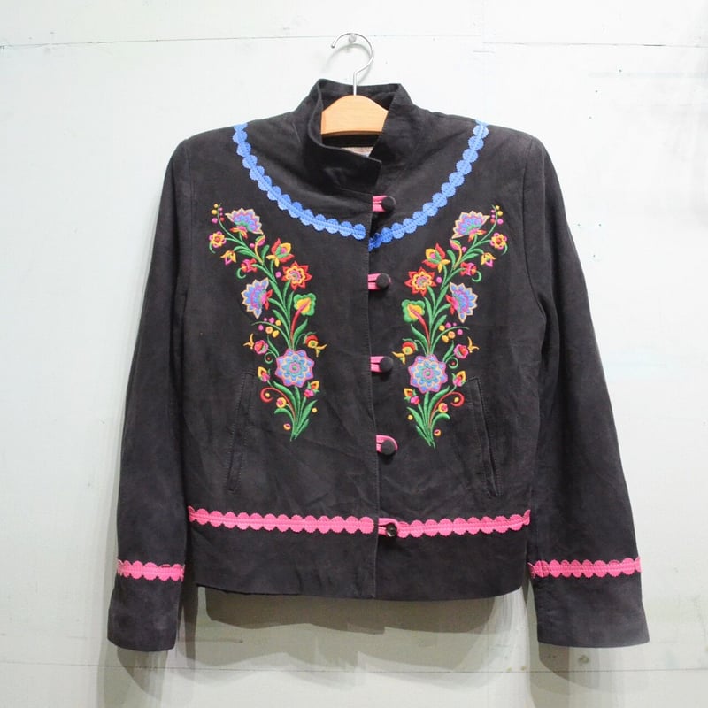 Wear|1980~90年代 KAMIKAZE 刺繍のスエードジャケット(80's Wear|1980~90年代 KAMIKAZE 刺繍のスエードジャケット(80's