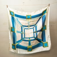 Scarf｜Hermes シルクスカーフ カレ エルメスブルー（70's vintage France）