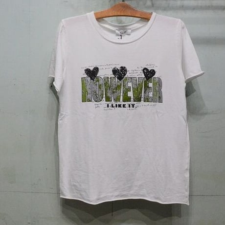 ハートのメタリックロゴTEE（made in italy)（NEW）