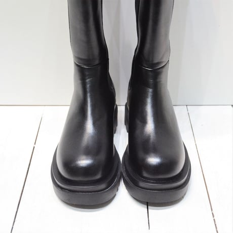 トレンド！ボリュームソールのロングブーツ 22.5～23cm （NEW)
