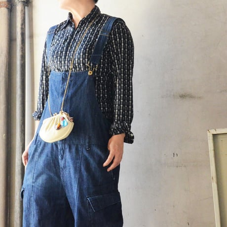 Wear｜ブルーのフロントジップシャツ（vintage  by FRANCE）