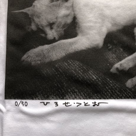 広瀬 勉　猫Tシャツ　限定50枚　浜風文庫オリジナル　エディションナンバー入り