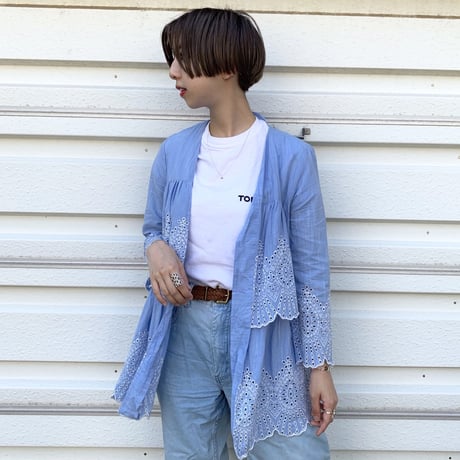 Icy Blue Frilled Top