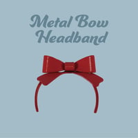 Metal Bow Headband (red) / メタルヘッドリボン（red）