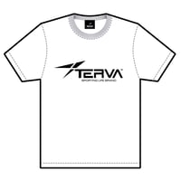 T-TTS001-WT　TERVA　TOYOTA TOWN シルエット　クイックドライＴシャツ/ホワイト(プリントカラーブラック)