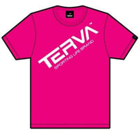 T-QDT013-SPK　 TERVA　定番クイックドライＴシャツ/ショッキングピンク（ホワイト）