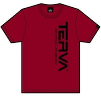 T-QDT224-BG　 TERVA　定番クイックドライＴシャツ/バーガンディー（ブラック）