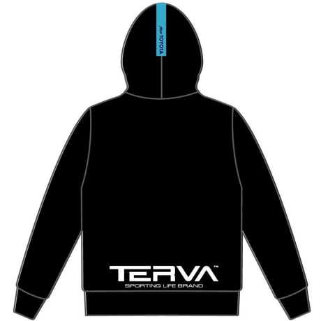 SPP-SCL002-BK　TERVA　スウェットパーカー　プルオーバー/ブラック （ブルー）