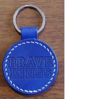 LTH-TBK002 -BLUE 　TERVA×BRAVE KINGS　コラボ　レザーキーホルダー/ブルー