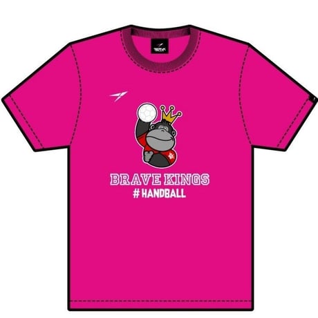 T-TBC002Jr-SPK　 TERVA×BR AVE KINGS　コラボ　クイックドライＴシャツ/ショッキングピンク