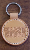 LTH-TBK002 -NTL 　TERVA×BRAVE KINGS　コラボ　レザーキーホルダー/ナチュラル