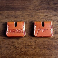 LTH-KYC001 -RBR 　TERVA　レザーキーキャップ（2個セット）/ラディッシュブラウン