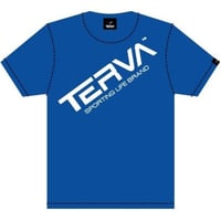 T-QDT013-RBL　 TERVA　定番クイックドライＴシャツ/ロイヤルブルー（ホワイト）