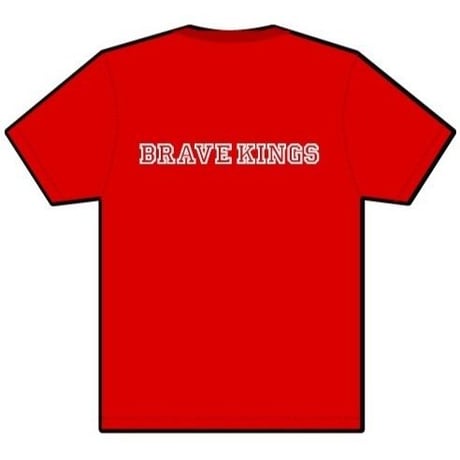 T-TBC001-RD　 TERVA×BRAVE KINGS　コラボ　クイックドライＴシャツ/レッド