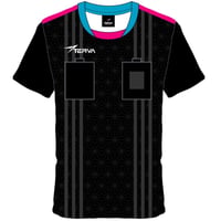 ※受注生産　レフェリーシャツ　GS-REF001-BK　TERVA　半袖昇華シャツ（切替襟）/ブラック
