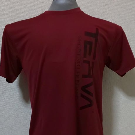 T-QDT224-BG　 TERVA　定番クイックドライＴシャツ/バーガンディー（ブラック）
