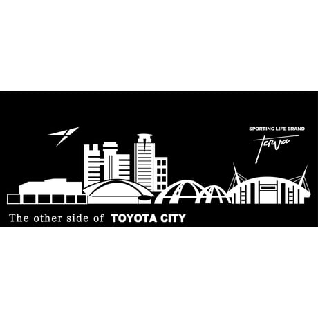 T-TTS001-OLV　TERVA　TOYOTA TOWN シルエット　クイックドライＴシャツ/オリ－ブ(プリントカラーホワイト)