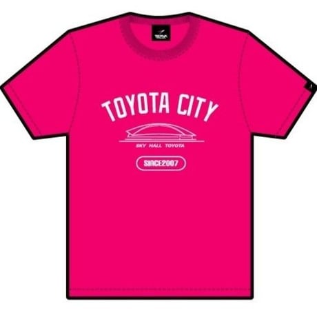 T-TCS001-SPK　TERVA×スカイホール豊田　コラボ「TOYOTA CITY」　クイックドライＴシャツ/ショッキングピンク