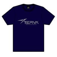 T-TTS001-NV　TERVA　TOYOTA TOWN シルエット　クイックドライＴシャツ/ネイビー(プリントカラーシルバー)