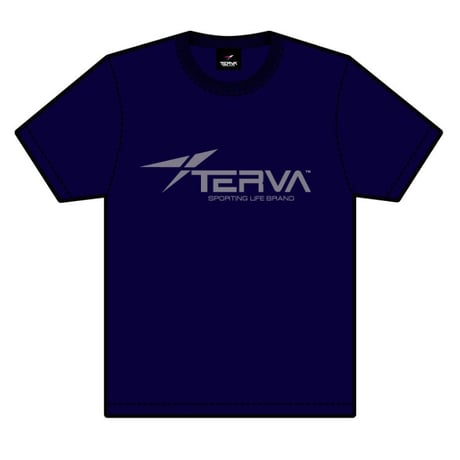 T-TTS001-NV　TERVA　TOYOTA TOWN シルエット　クイックドライＴシャツ/ネイビー(プリントカラーシルバー)