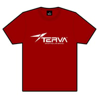 T-TTS001-GNR　TERVA　TOYOTA TOWN シルエット　クイックドライＴシャツ/ガーネットレッド(プリントカラーホワイト)