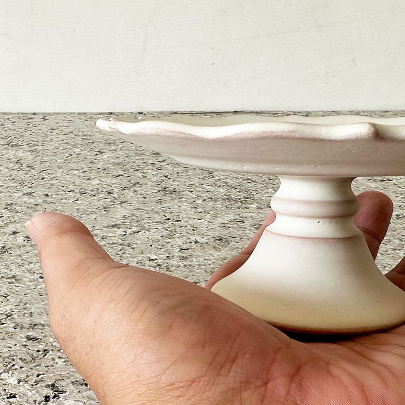 凛花コンポートS ホワイト | 天龍窯 オンラインストア