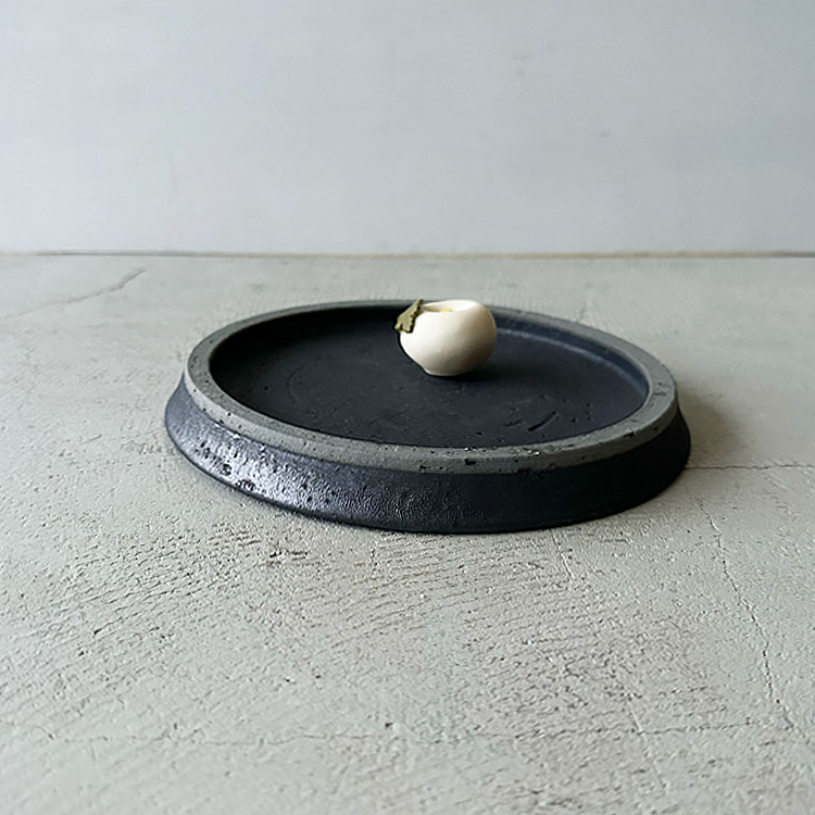 ❤️リバーシブルオブジェ デザインプレート ブラック ブライス