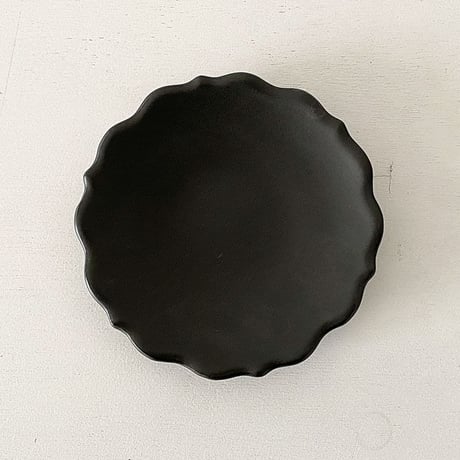 凛花皿5寸　ブラック