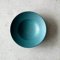 リム鉢8寸　ターコイズ