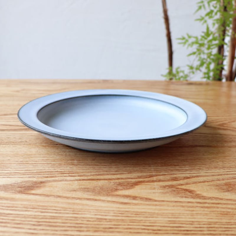 大皿 フラット リムあり 安藤由香 6寸皿 フラットリム なし WH – 雨晴/AMAHARE