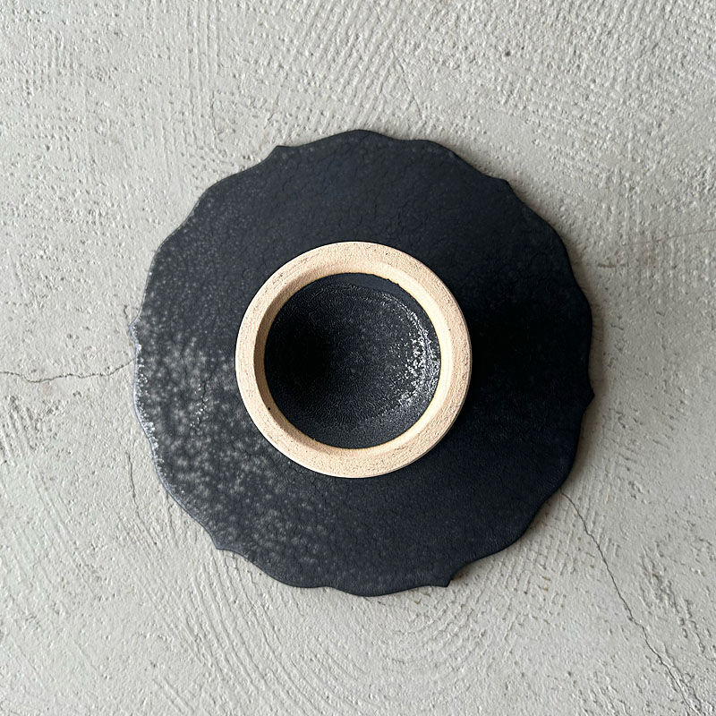 凛花コンポートL SUMIブラック | 天龍窯 オンラインストア