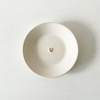 馬蹄リム皿　ゴールド