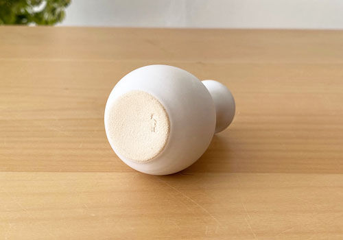 【花入21】萩6  御本手　耳付　彩雲窯　高さ22㎝ 陶器 萩焼 輪花 耳付花瓶(木箱入) 林紅陽 作 | 陶器 和食器 萩焼