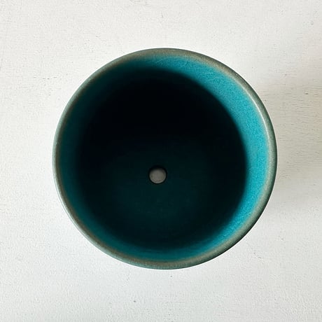植木鉢　ターコイズ