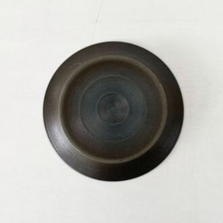 リム皿8寸　ブラック
