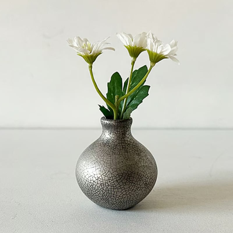 ミニ花瓶 シルバー | 天龍窯 オンラインストア ミニ花瓶 シルバー | 天龍窯 オンラインストア