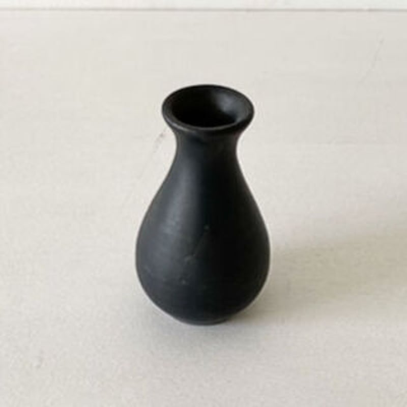 ミニ花入 SUMIブラック | 天龍窯 オンラインストア
