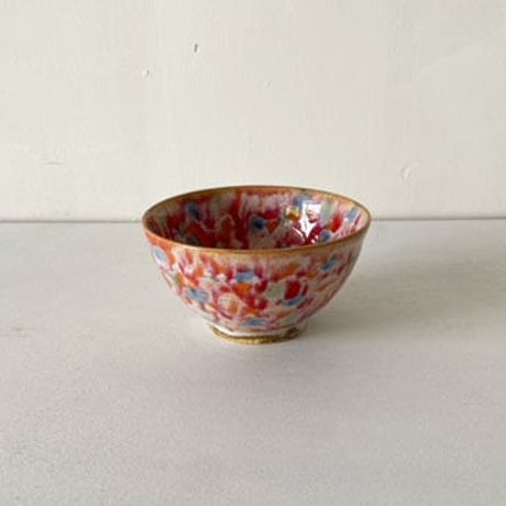 小田光治　彩飯茶碗小