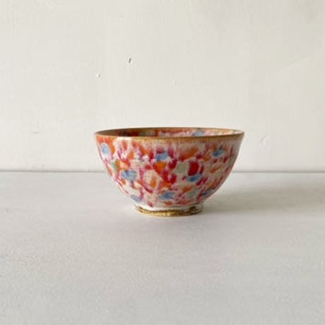 小田光治　彩飯茶碗小