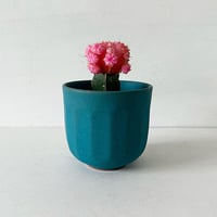 植木鉢　ターコイズ