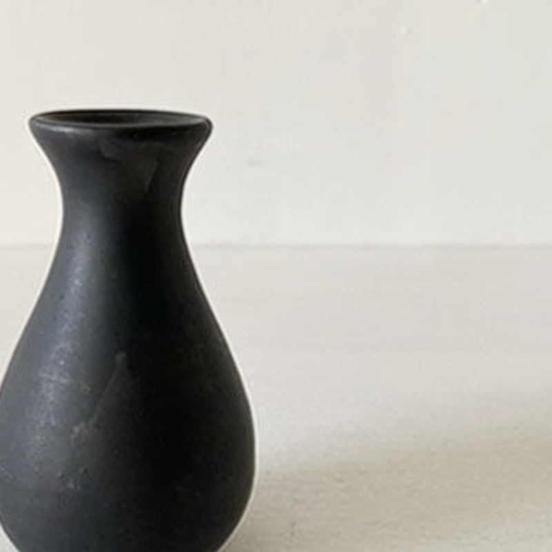 ミニ花入 SUMIブラック | 天龍窯 オンラインストア