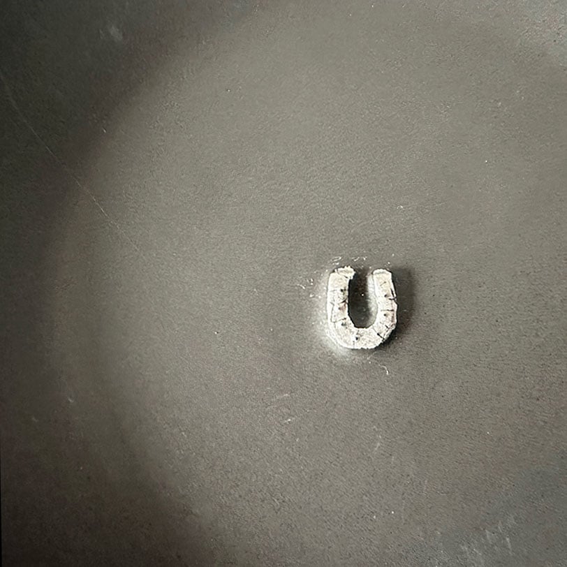 馬蹄リム皿 シルバー | 天龍窯 オンラインストア