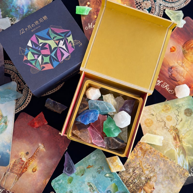 12ヶ月の琥珀糖 BirthStone 化粧箱入 | HAPPYSUGAR
