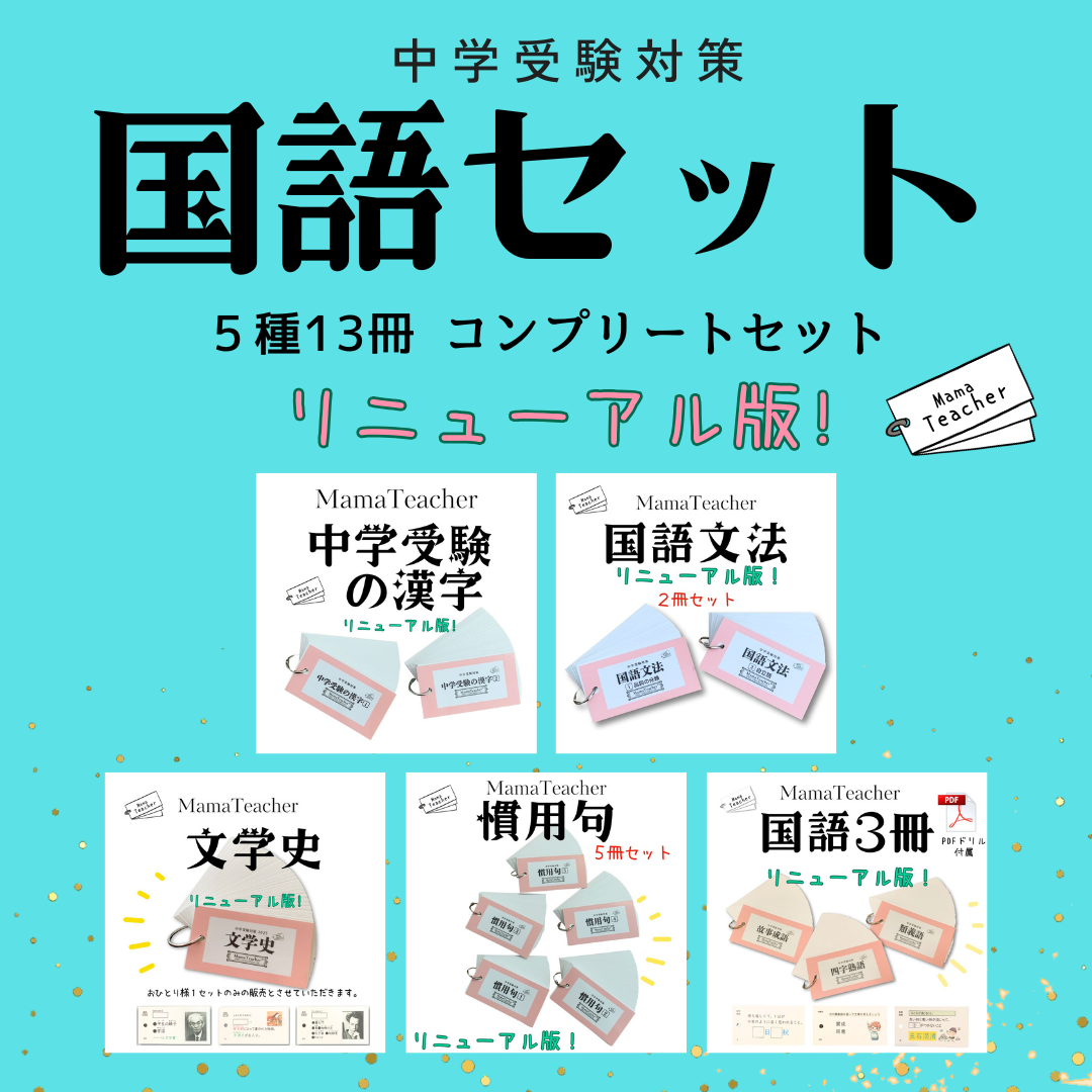 暗記カード 国語コンプリートセット（2025）リニューアル版