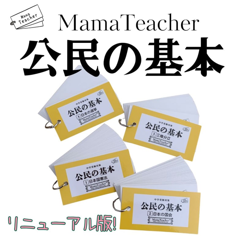 ⭐️【社会】公民の基本①②③④4冊セット(2025)リニューアル版